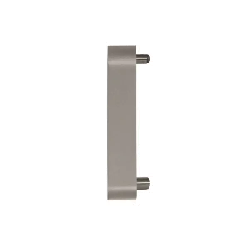 Hoekstukjes Aluminium / RVS / Zilver - Eindstuk links voor gebogen RVS plint